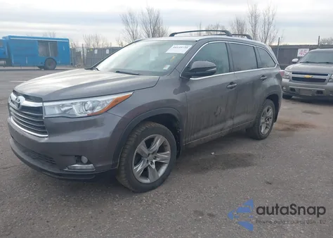 2014 Toyota Highlander Limited V6 from USA, damaged, VIN 5TDDKRFH3ES017621